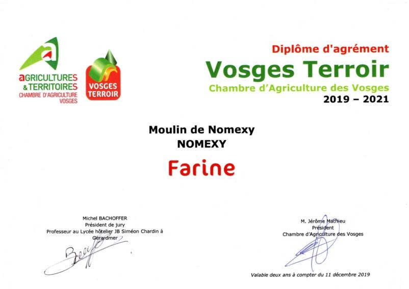 Diplôme Vosges Terroir 2019-2021