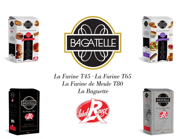 Farine BAGATELLE® Label Rouge T65 en sachet de 1 kg - Moulin de Nomexy