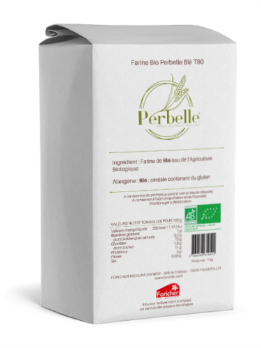 Farine bio perbelle blé t80