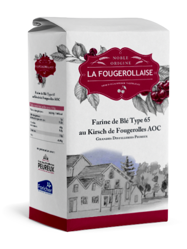 Farine t65 la fougerollaise au kirsch de fougerolles aoc