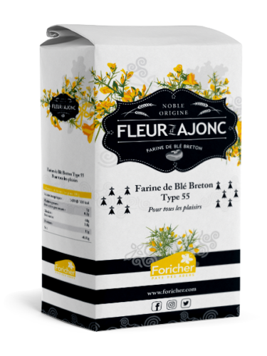 Farine fleur d'ajonc de blés bretons t55