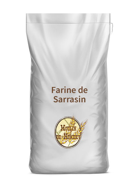 Farine de sarrasin de blé noir en 25 kg - Moulin de Nomexy