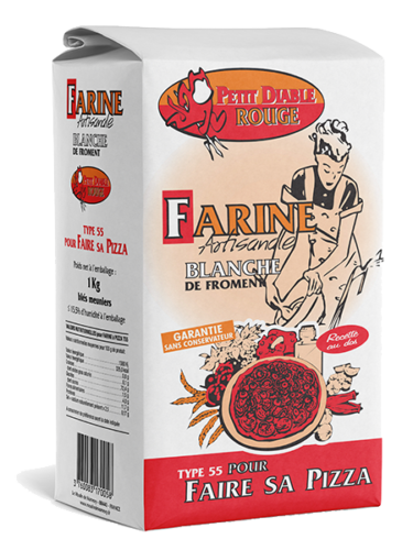 Farine artisanale à pizza en 1 kg