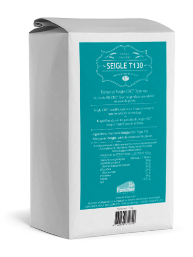 Farine de seigle crc® t130 en 1 kg